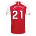 Maillot de foot Arsenal Fabio Vieira #21 Domicile vêtements 2023-24 Manches Courtes